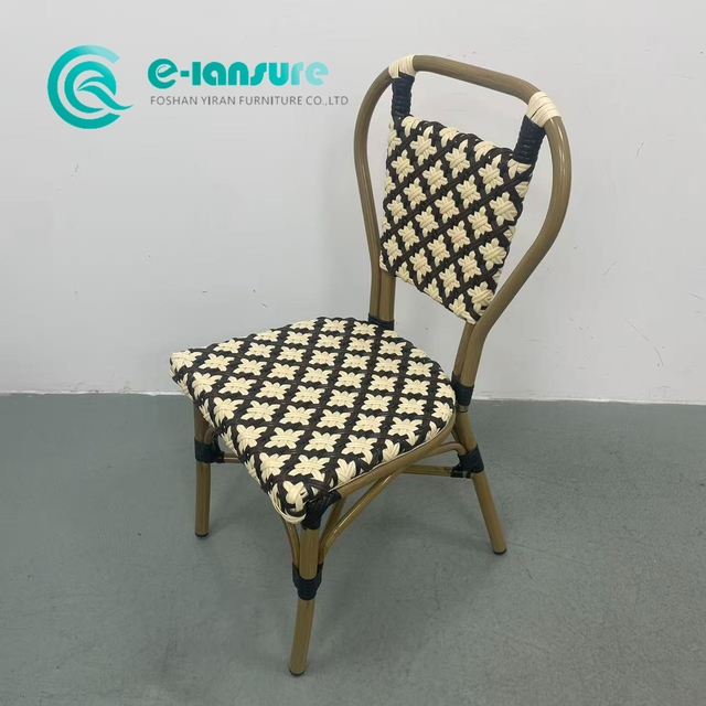 الحد الأدنى من الألومنيوم لتناول الطعام Fruniture Garden PE Rattan Chair 