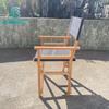 Stijlvol en comfortabel aluminium frame voor buitenklapstoelen met houten afwerking Director Chair voor tuin