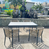 គ្រឿងសង្ហារិមក្រៅផ្ទះធម្មតា សួនច្បារអាលុយមីញ៉ូ braided កៅអីសម្រាប់ផ្ទះ 