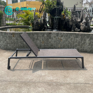 Modern ve Minimalist A&ccedil;ık Al&uuml;minyum Şezlong Su Ge&ccedil;irmez Kumaş Veranda Şezlong Ev Bah&ccedil;e Avlu i&ccedil;in
