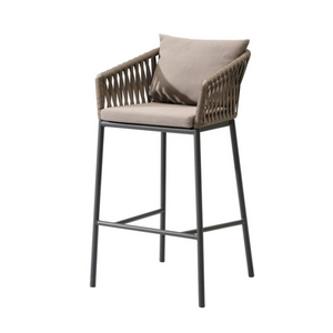 Сыртқа арналған алюминий қаңқасы бар тоқылған арқан