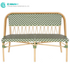 Factory Direct Patio Rotan Meubels Kwaliteit Aluminium Frame Bank Stoel Geweven Rottang Lang Tuin Stoel vir Hotel Balkon Agterplaas