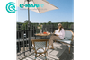 Mob&iacute;lia de restaurante de alum&iacute;nio por atacado elegante tecido rattan cadeira de banco jardim longo banco p&aacute;tio sof&aacute; cadeira para bistr&ocirc; ao ar livre cafeteria