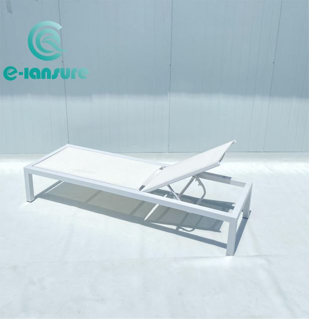 Muebles de sof&aacute; de exterior con estructura de aluminio, tumbonas de playa de alta calidad 