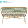 Factory Direct Patio Rotan Meubels Kwaliteit Aluminium Frame Bank Stoel Geweven Rottang Lang Tuin Stoel vir Hotel Balkon Agterplaas
