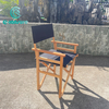 Stijlvol en comfortabel aluminium frame voor buitenklapstoelen met houten afwerking Director Chair voor tuin