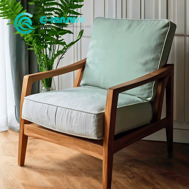 គ្រឿងសង្ហារិមសួនច្បារខាងក្រៅ ខ្នើយកៅអី និងខ្នើយគ្រប់អាកាសធាតុ ជាមួយនឹង Foam ស្ងួតរហ័សសម្រាប់ការប្រើប្រាស់កៅអី Patio