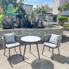 Modern Outdoor Braided Rope Design Aluminium Dining Chair And Table Set