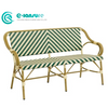 Panca da esterno in rattan con mobili in alluminio di qualit&agrave;, panca da giardino, divano lungo, per ristorante con patio domestico