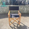 Stijlvol en comfortabel aluminium frame voor buitenklapstoelen met houten afwerking Director Chair voor tuin