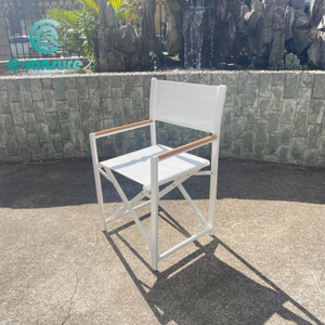 Nội thất ngo&agrave;i trời đơn giản Ghế cắm trại gấp khung nh&ocirc;m Ghế gi&aacute;m đốc cho s&acirc;n vườn