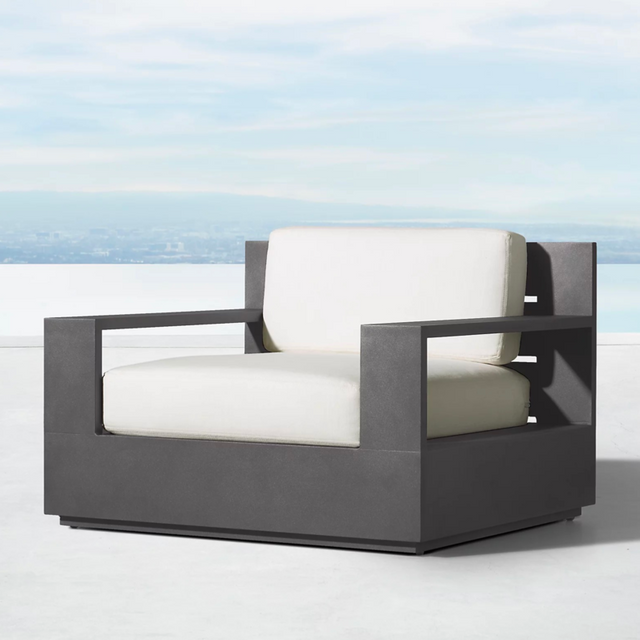 XL enkelsits vattent&auml;t kudde i aluminiumsoffa