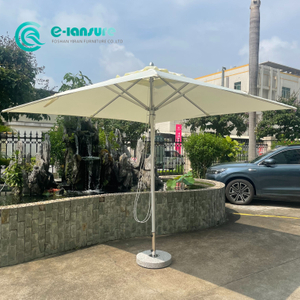 Basit Stil Toptan A&ccedil;ık Şemsiye 3 Metre Kare G&uuml;neşlik Plaj Şemsiye Ev Bah&ccedil;e Villa i&ccedil;in T&uuml;m Hava Kumaş ile