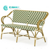 Sedia da giardino per esterni con panca in rattan, mobili in alluminio di qualit&agrave; all'ingrosso di fabbrica, poltrona lunga per ristorante con patio domestico
