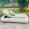 Fabrika Doğrudan Bah&ccedil;e Şezlong Al&uuml;minyum &Ccedil;er&ccedil;eve Şezlong Sandalye Otel Resort i&ccedil;in Zarif Dokuma Halat Recliner Sandalye Patio Şezlong
