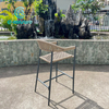 Stilvolle Vintage-Gartenm&ouml;bel f&uuml;r den Au&szlig;enbereich, Barst&uuml;hle mit hoher R&uuml;ckenlehne f&uuml;r die Terrasse