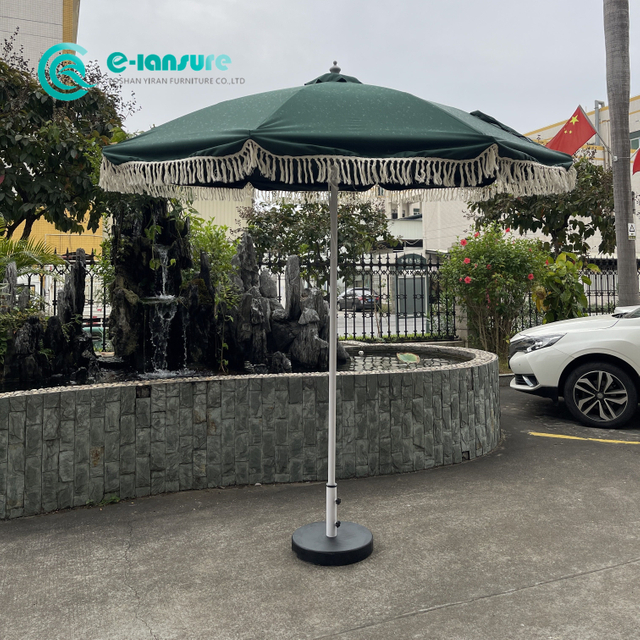Εργοστάσιο Χονδρικό έπιπλα εξωτερικού χώρου σε στυλ ρετρό ομπρέλα κήπου Ομπρέλα δίπλα στην πισίνα Στρογγυλή ομπρέλα με πλαίσιο αλουμινίου σκίαστρα για Villa Hotel Resort