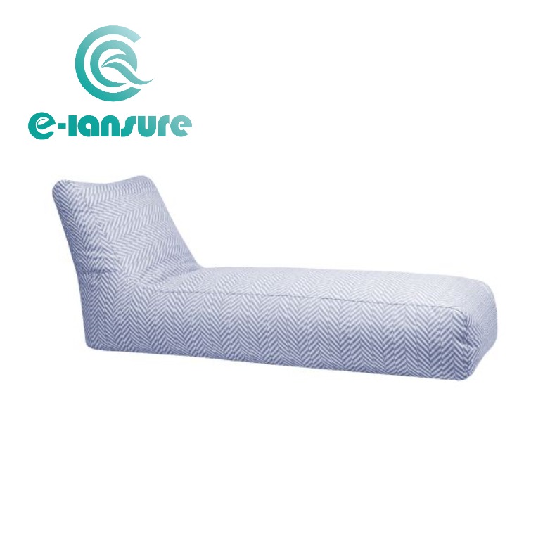 Fabrikkdirekte hage salongstol Bean Bag Outdoor Soft Lounge Sofa All Weather Fabric Reclining Chair For Hotel Courtyard