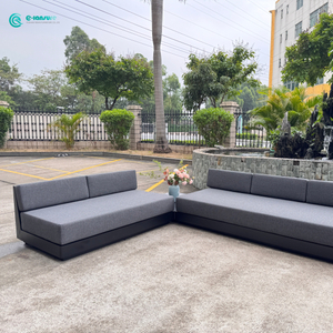 Muebles de jard&iacute;n al aire libre de calidad, sof&aacute; con estructura de aluminio y coj&iacute;n impermeable, asientos de jard&iacute;n de ocio para Patio